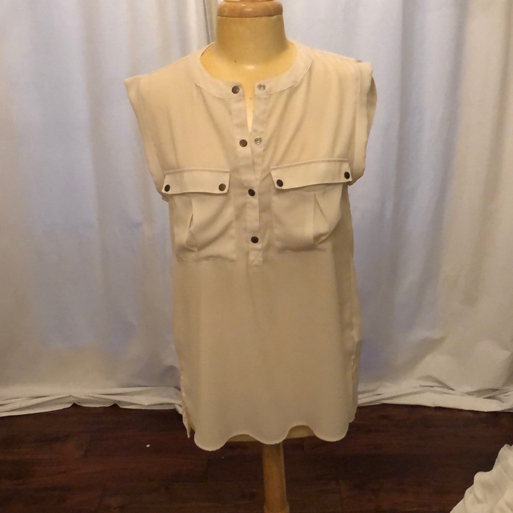 Cream blouse